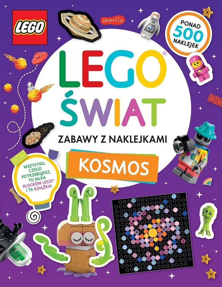 LEGO świat Zabawa z naklejkami Kosmos 72 strony