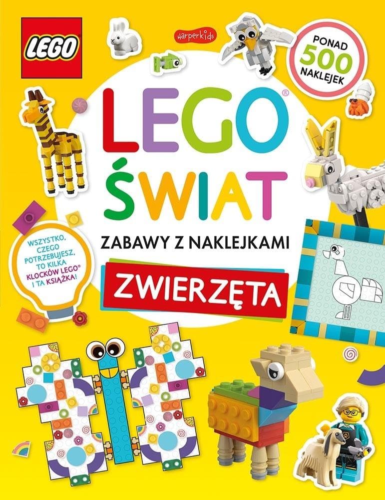 LEGO świat Zabawa z naklejkami Zwierzęta 72 strony broszurowa