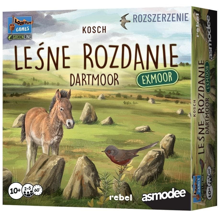 Leśne rozdanie: Dartmoor - Exmoor dodatek do gry Rebel 55 kart