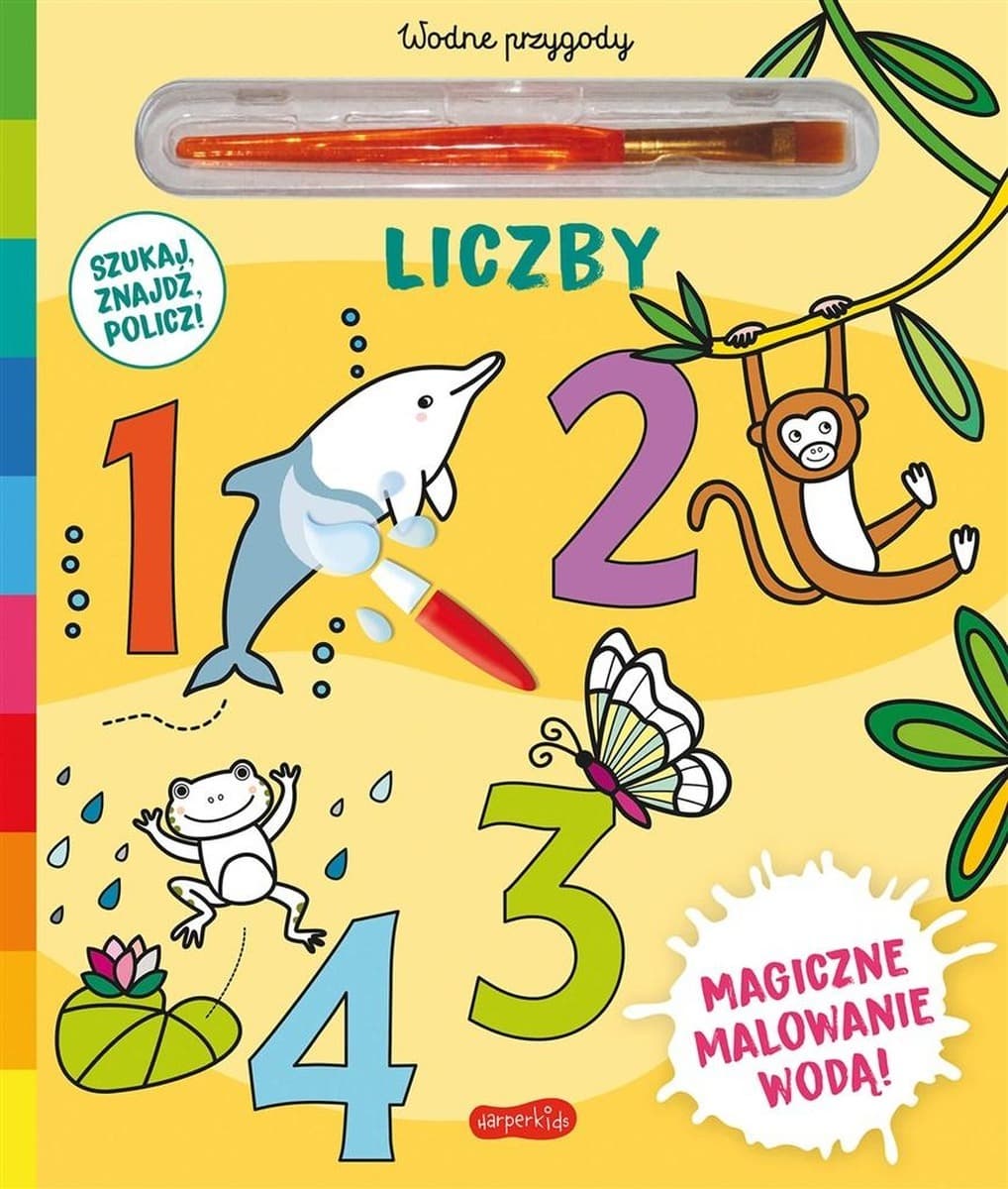 Liczby. Akademia mądrego dziecka. Wodne przygody. Magiczna kolorowanka