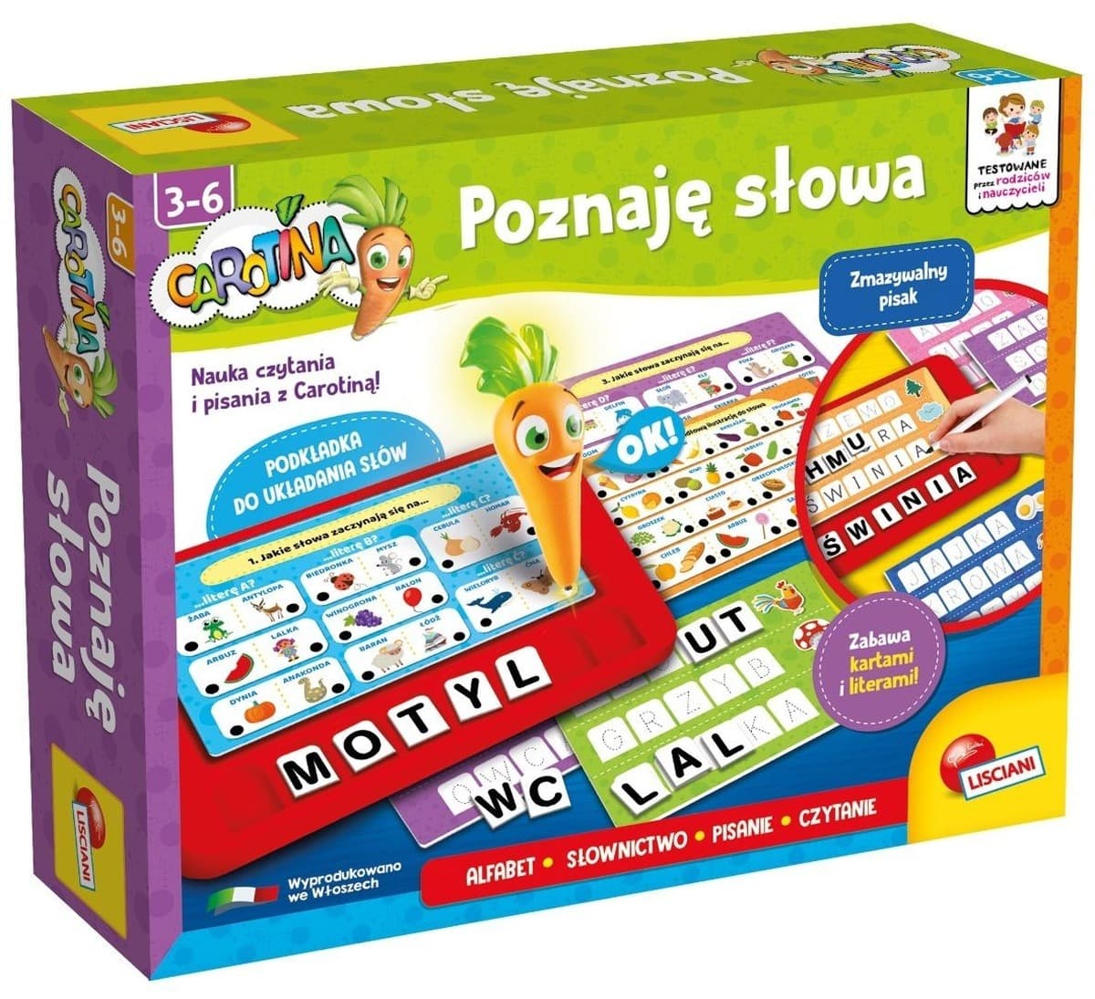 Lisciani Carotina Edukacyjna Gra Słowna dla Dzieci