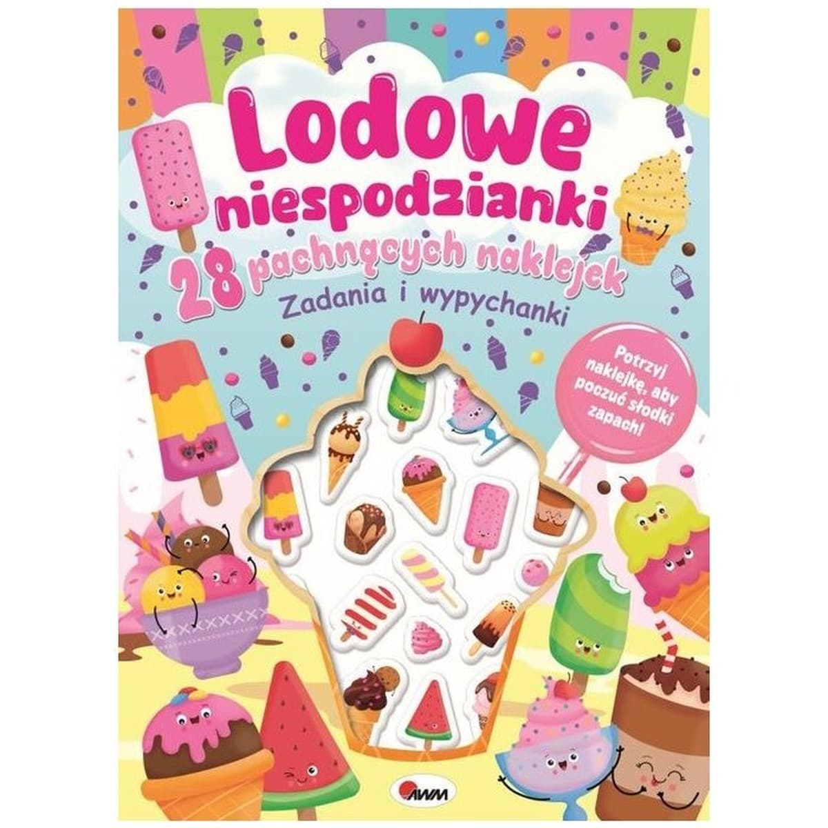 Lodowe niespodzianki. 28 pachnących naklejek