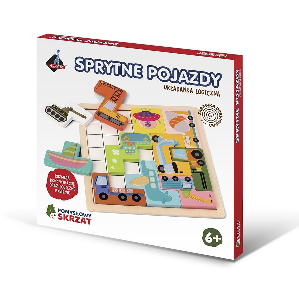 Logiczna układanka Pojazdy