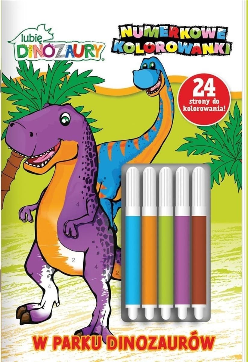 Lubię Dinozaury. Numerkowe Kolorowanki cz.4 - praca zbiorowa