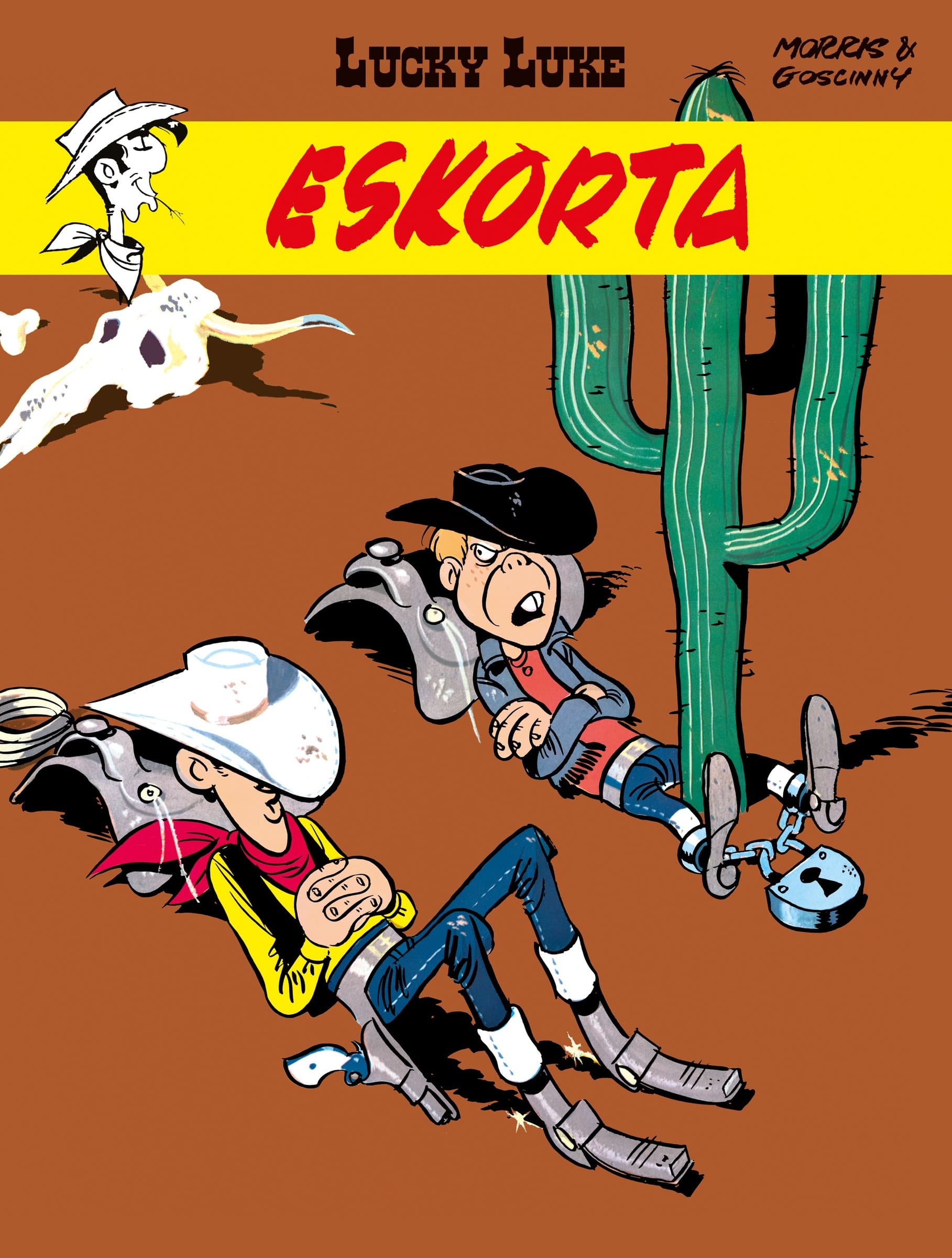 Lucky Luke Eskorta komiks Rene Goscinny