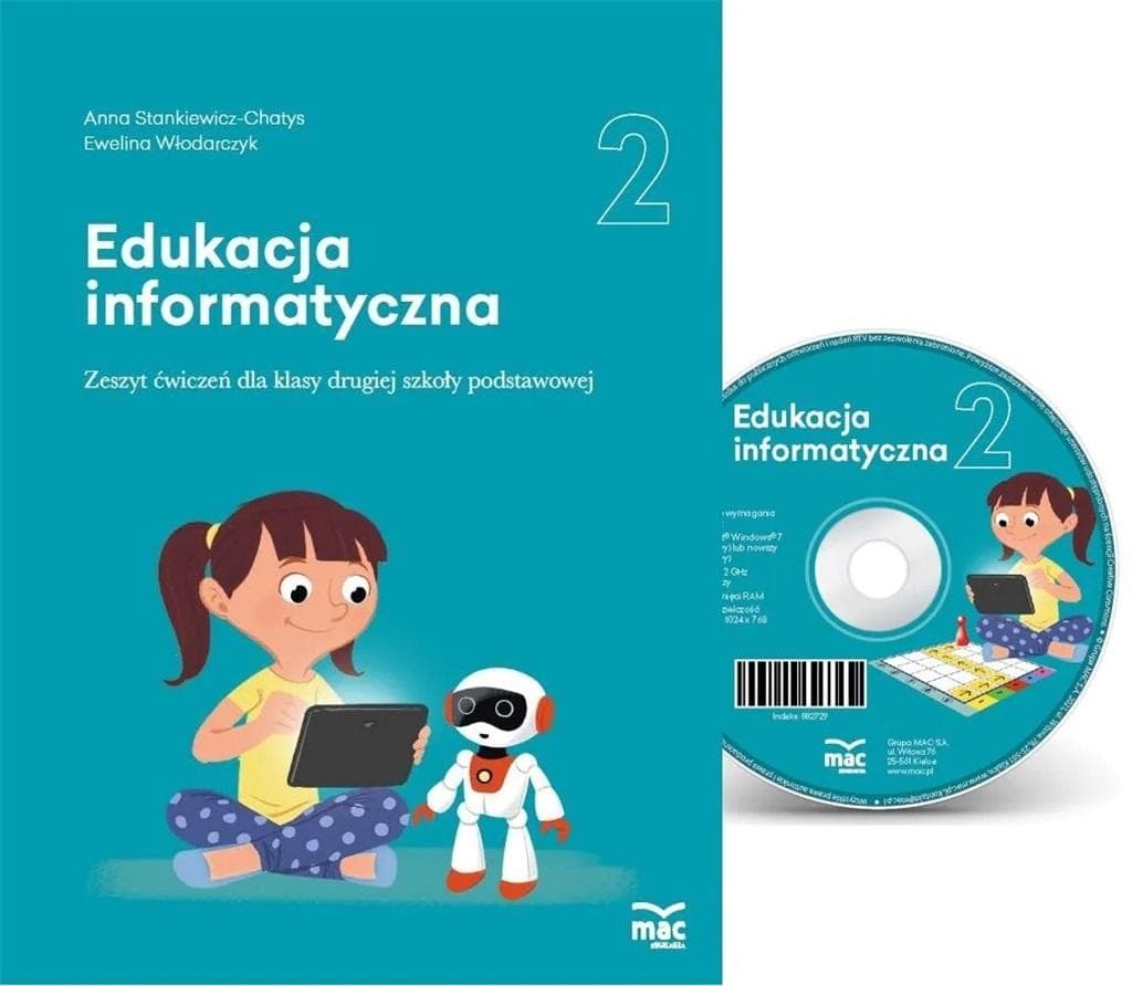 MAC Edukacja Informatyka klasa 2 - Zeszyt ćwiczeń z CD