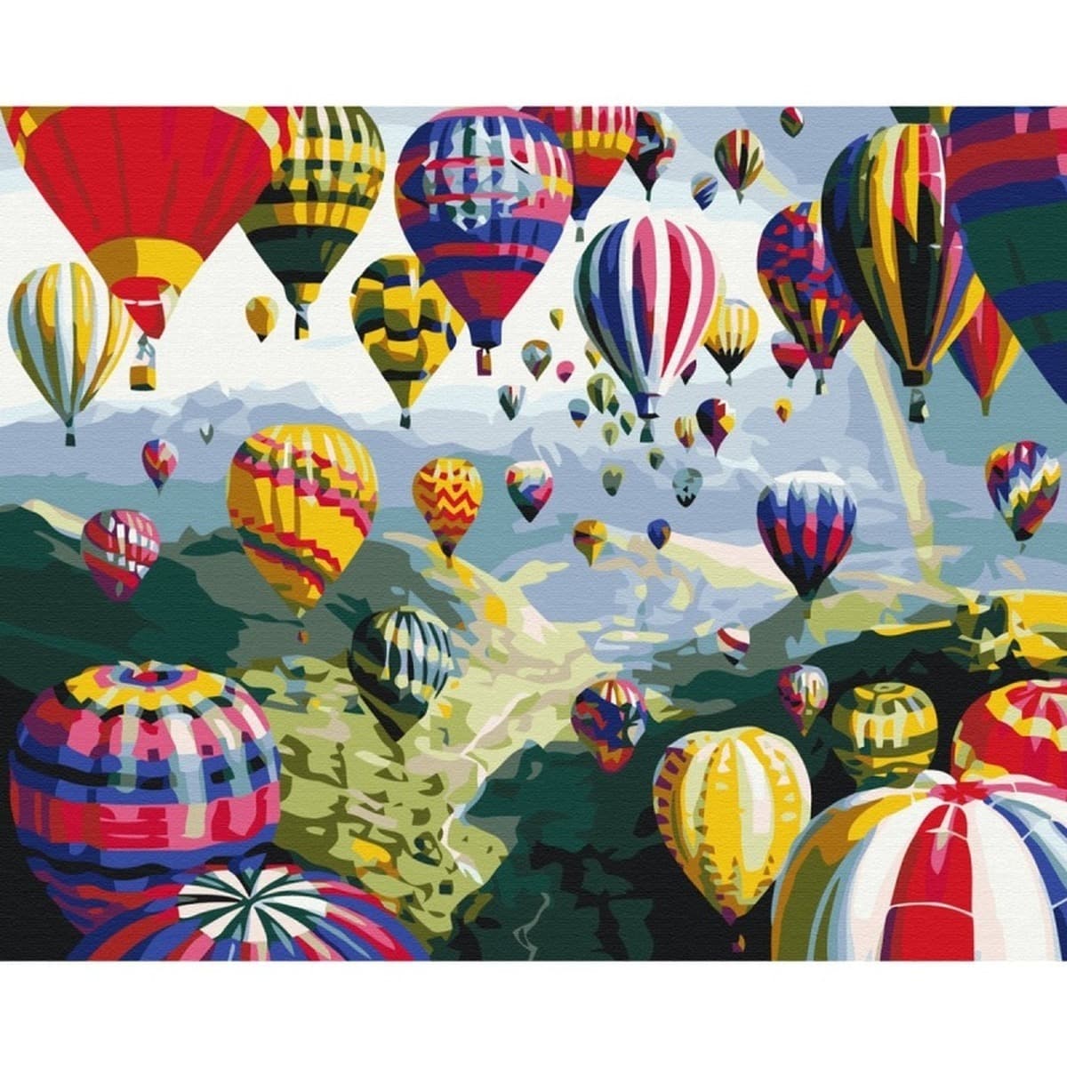 Malowanie po numerach BRUSHME 40x50 cm kolorowe balony
