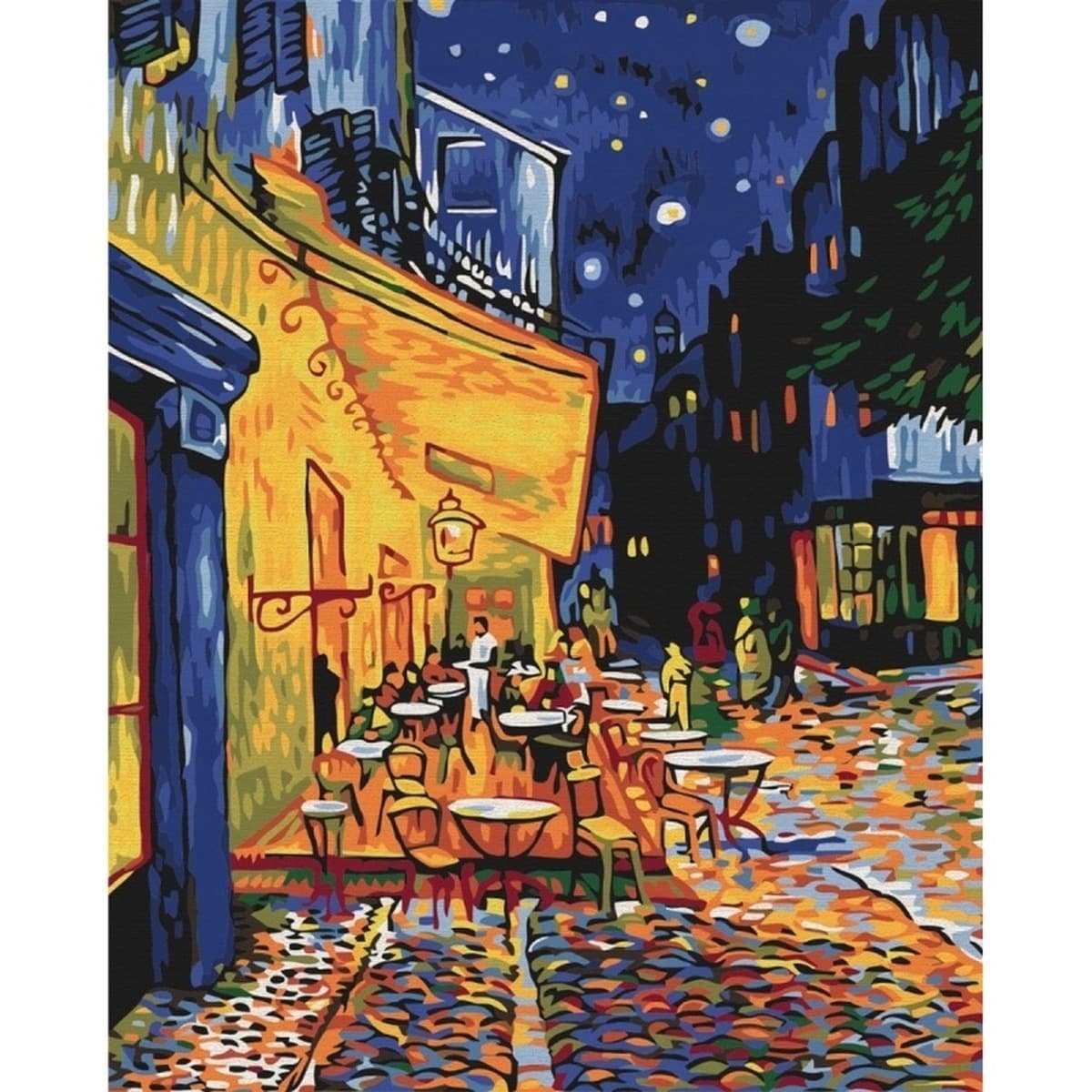 Malowanie po numerach Brushme 40x50 cm - Nocna Kawiarnia w Arles Vincent van Gogh