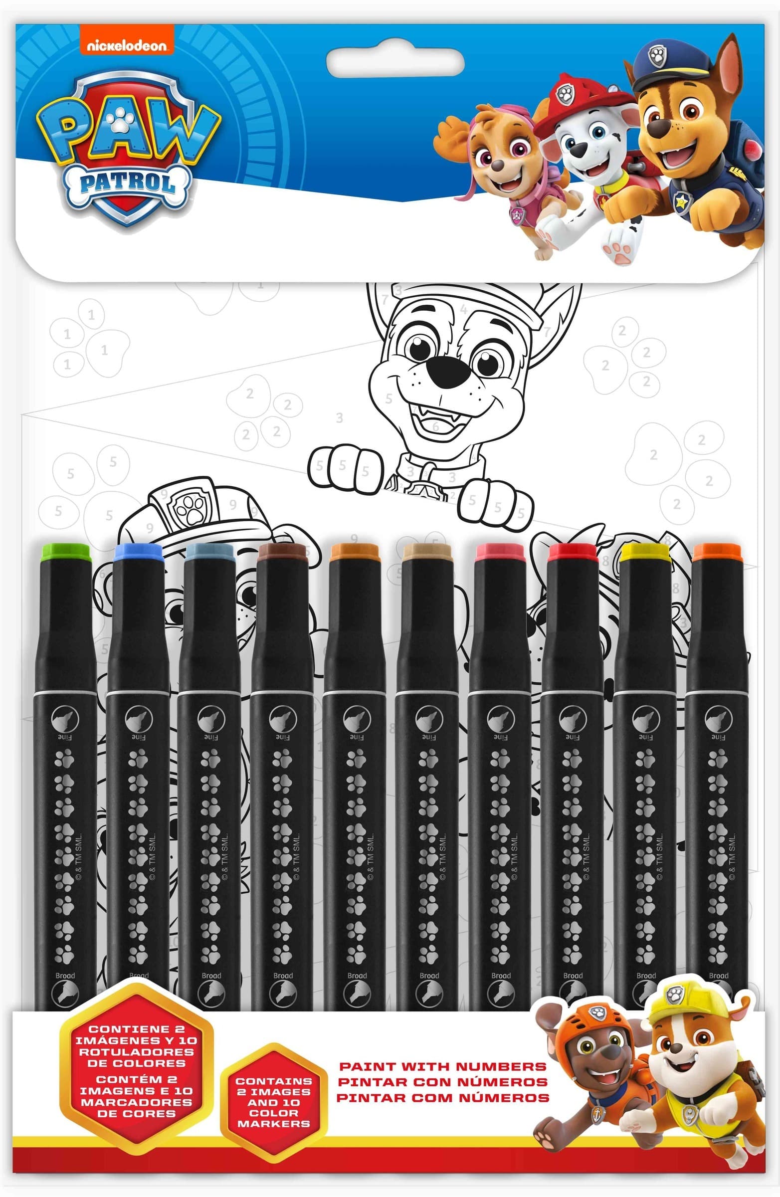 Malowanie po numerach Paw Patrol