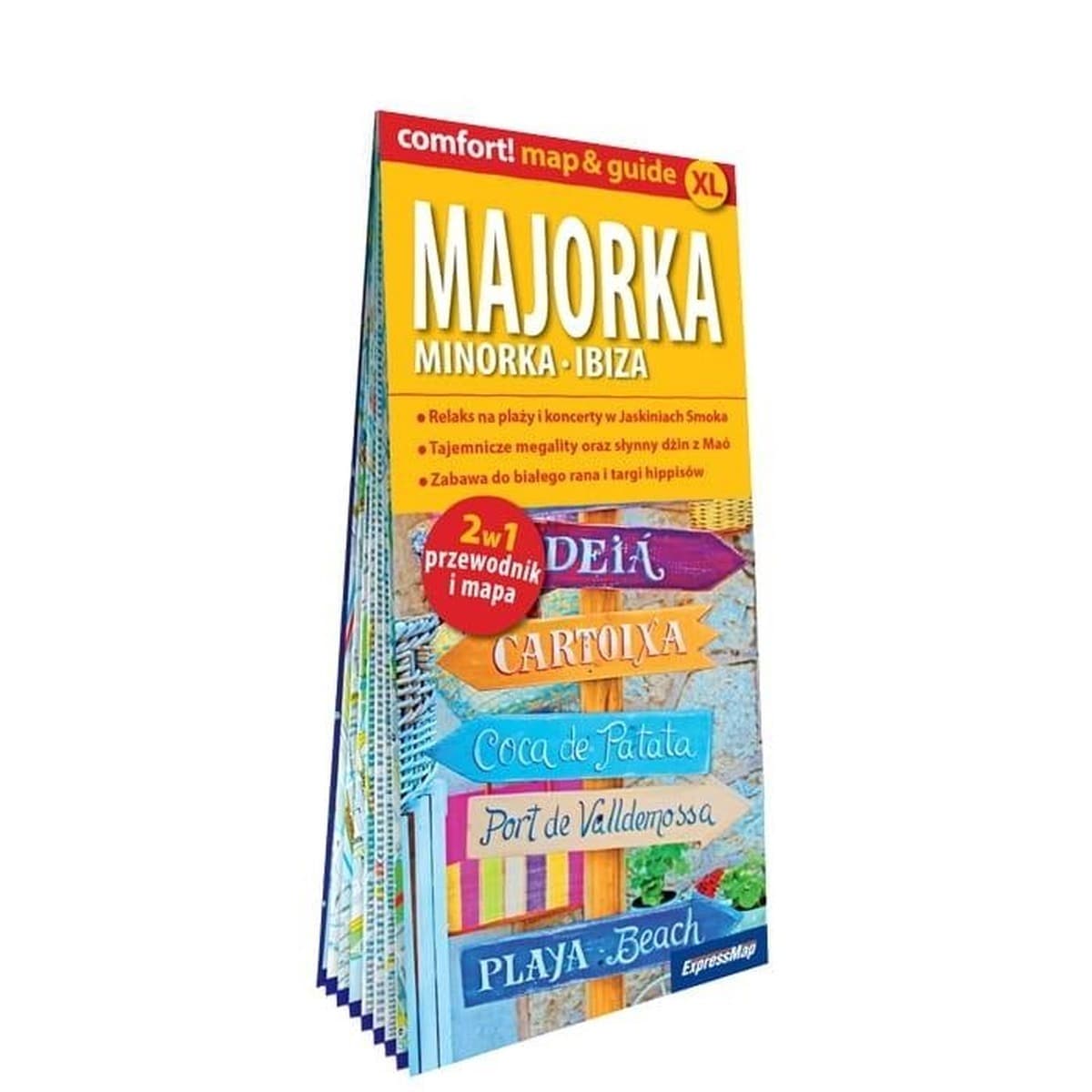 Mapa Majorka, Minorka, Ibiza Comfort! XL przewodnik
