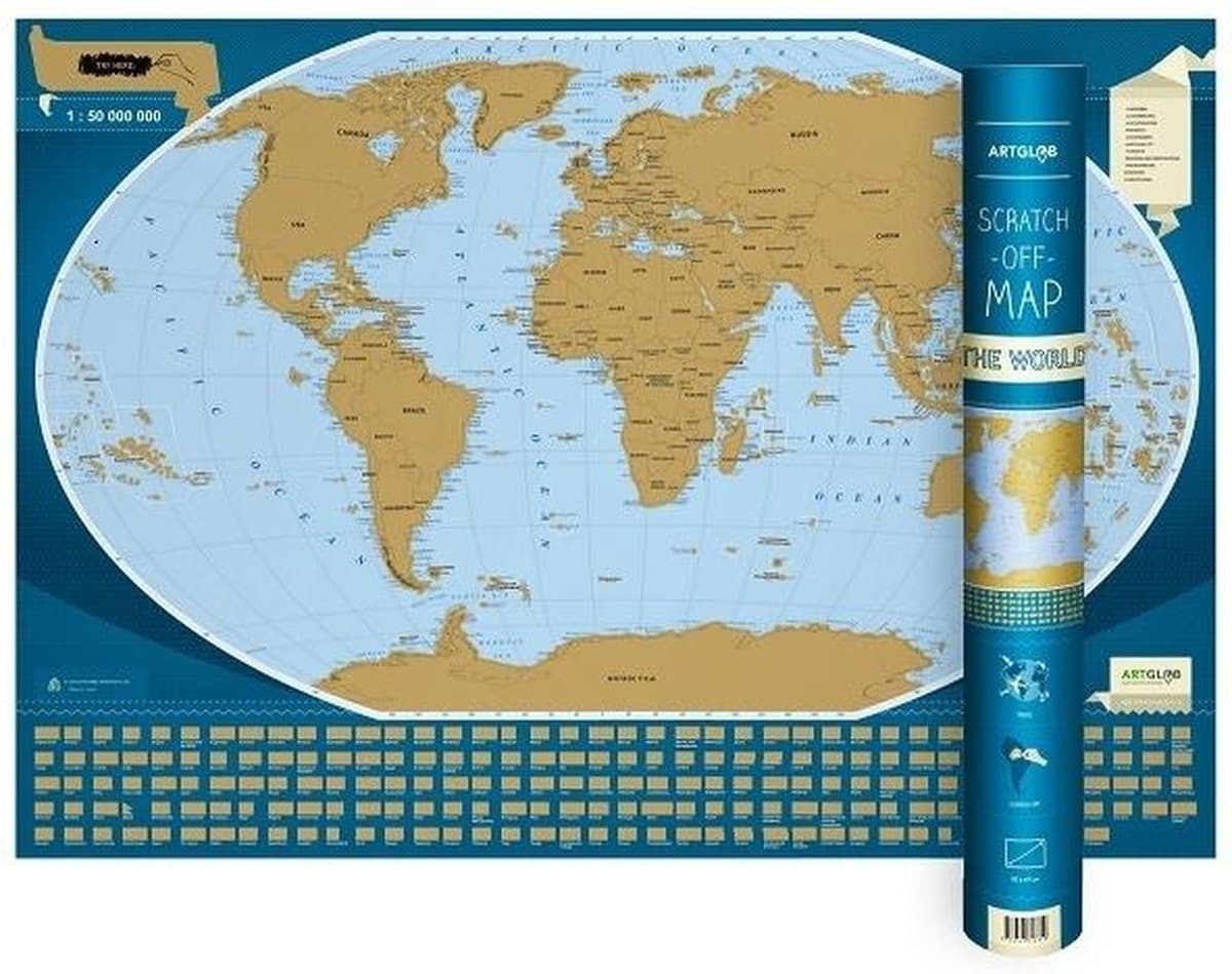 Mapa zdrapka Świat Młodego Odkrywcy