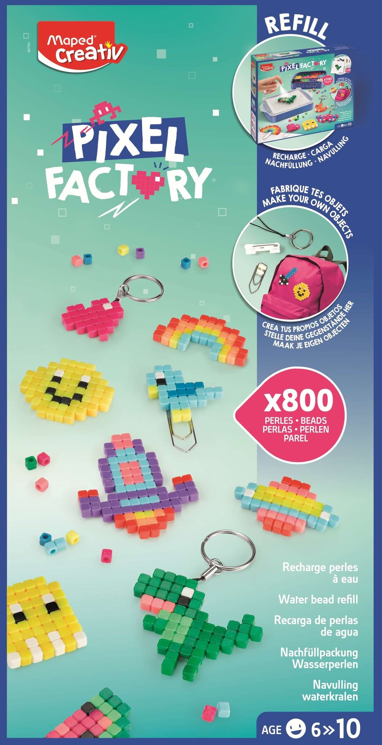 Maped Creativ Koraliki Wodne Pixel Zestaw Uzupełniający