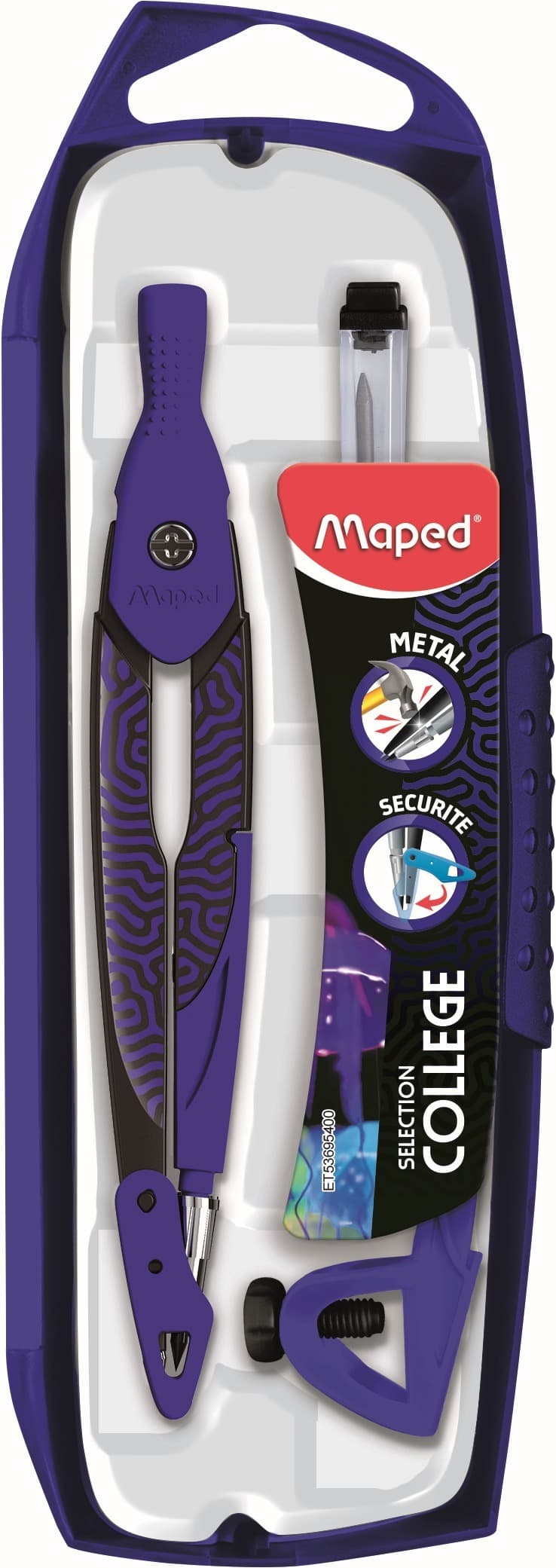 MAPED Cyrkiel metalowy Deepsea precyzyjny i trwały