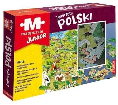 Mappuzzle Junior Zwierzęta Polski