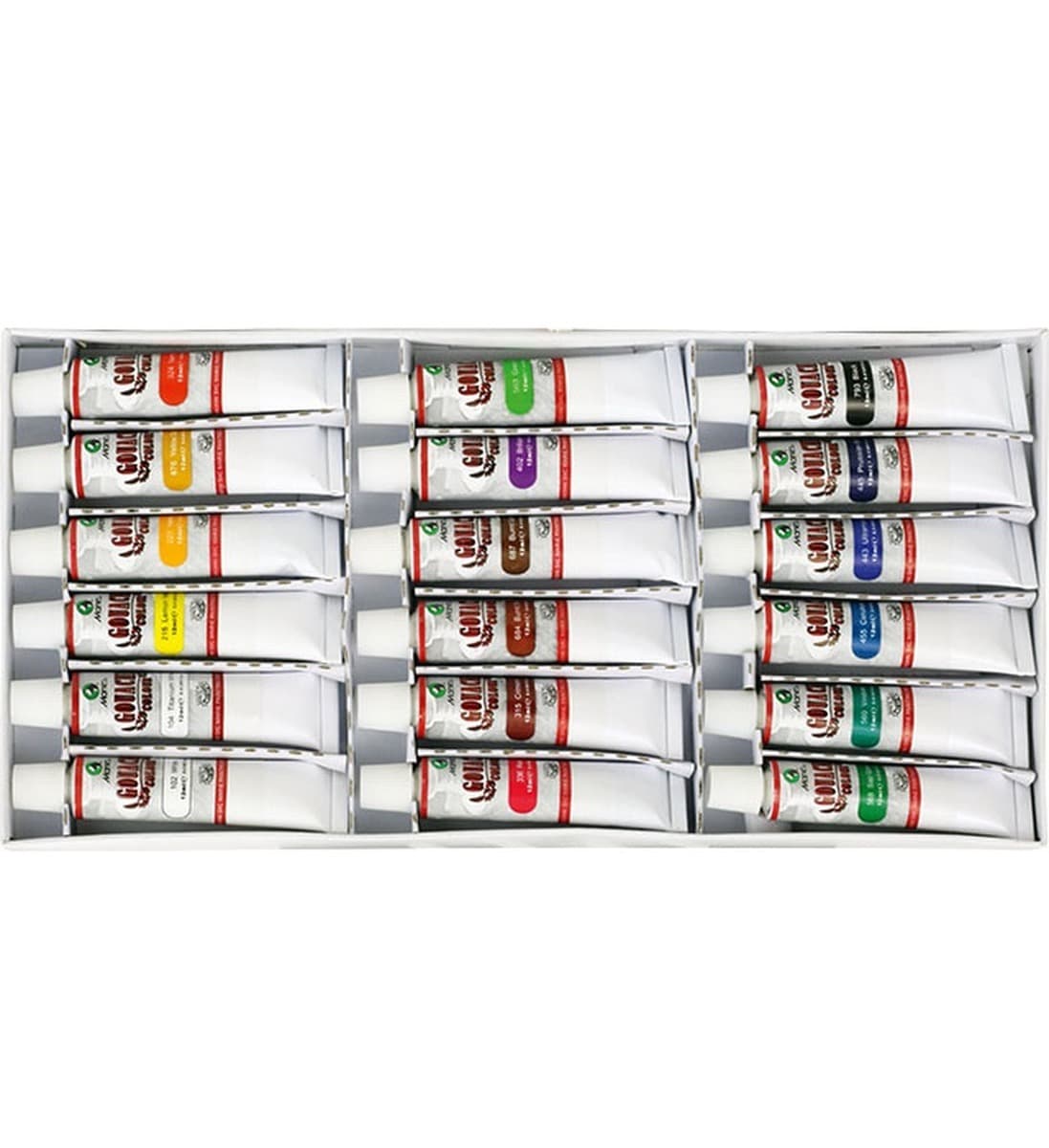 Maries Farby gwasz 7318 B 18 kolorów x 12ml