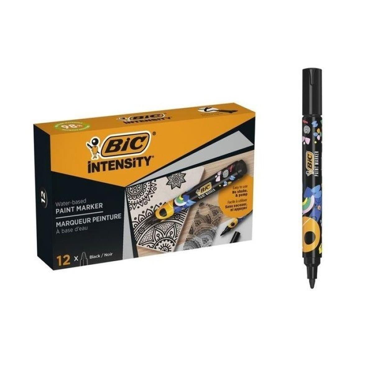Markery Akrylowe BIC Intensity Classic czarne