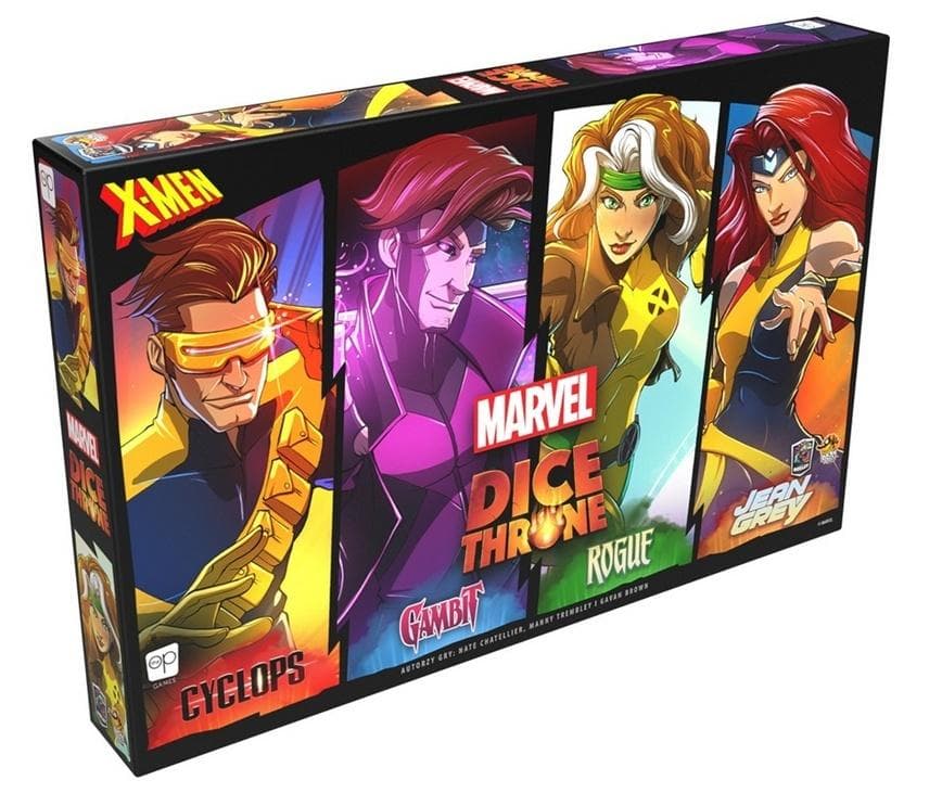 Marvel Dice Throne: Cyclops, Gambit, Jean Grey, Rogue - Gra planszowa kościańska 4 bohaterów