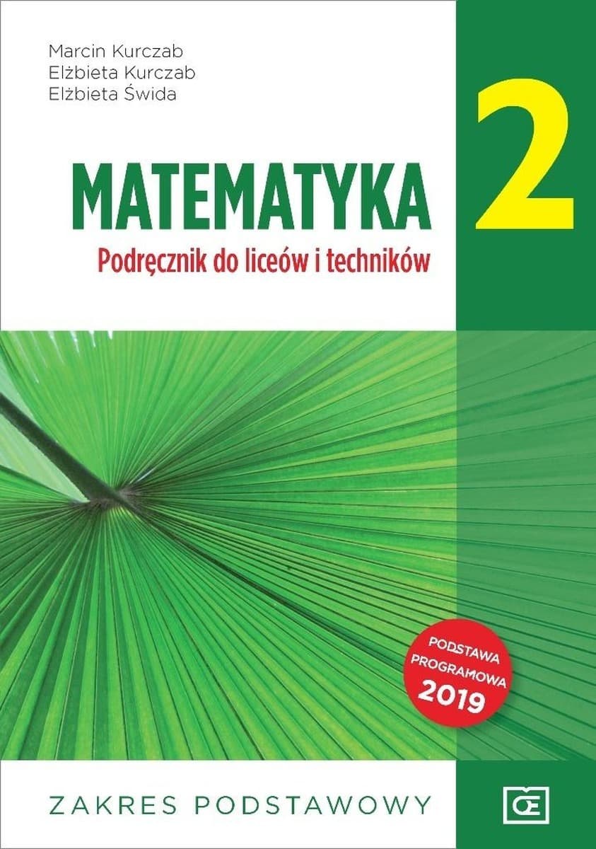 Matematyka Podręcznik Liceum/Technikum Klasa 2 Zakres Podstawowy