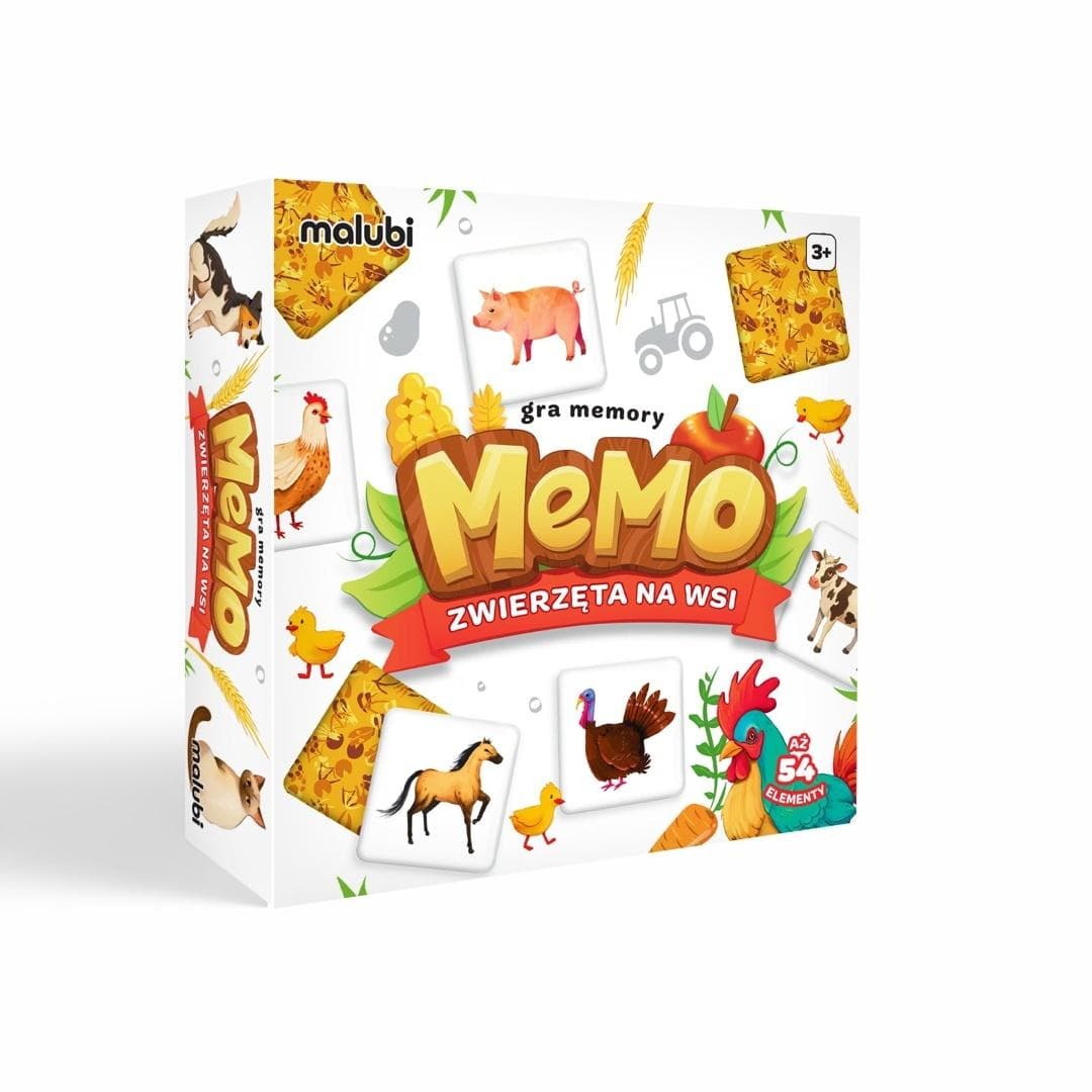 Gra memo Zwierzęta na Wsi Malubi