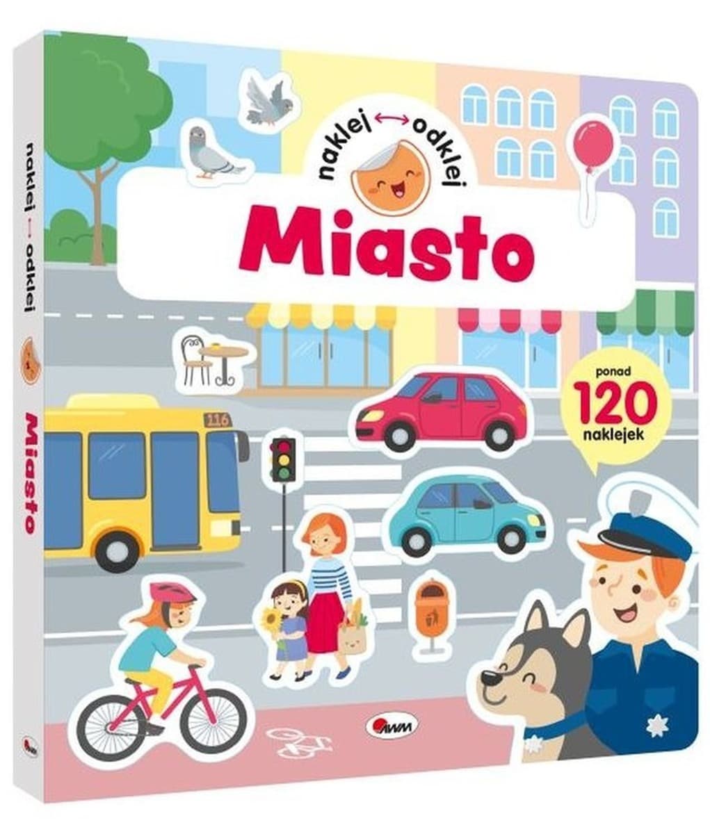Miasto. Naklej odklej