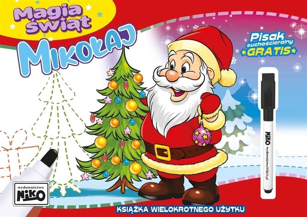 Mikołaj. Magia świąt - książka do rysowania dla dzieci