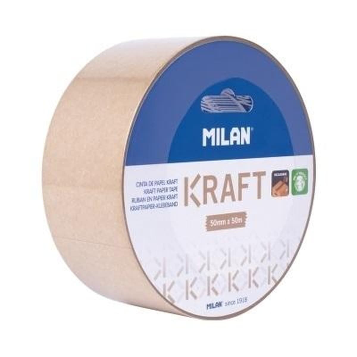 Milan Taśma pakowa papierowa kraft 50 mm x 66 m