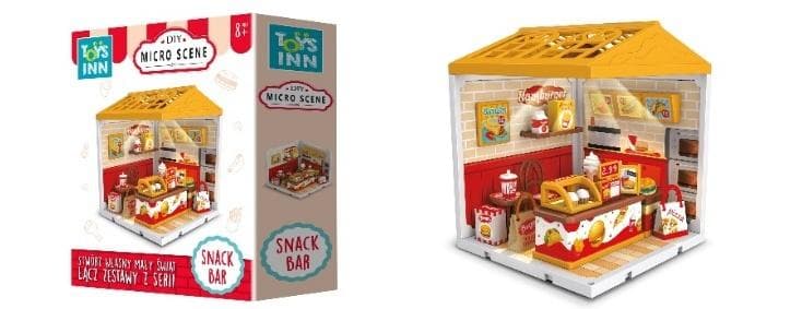 Mini Snack Bar DIY STnux zestaw kreatywny 148x197 mm