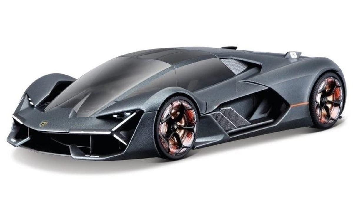 Model samochodu Lamborghini Terzo Millennio szary metalik skala 1:24 BBURAGO