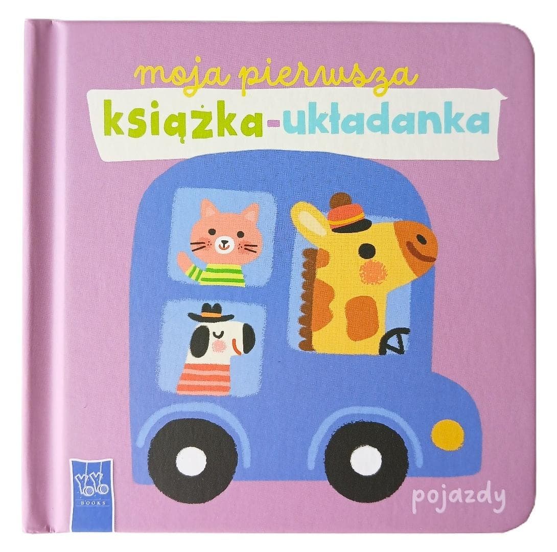 Książka-układanka Pojazdy dla dzieci 10 stron