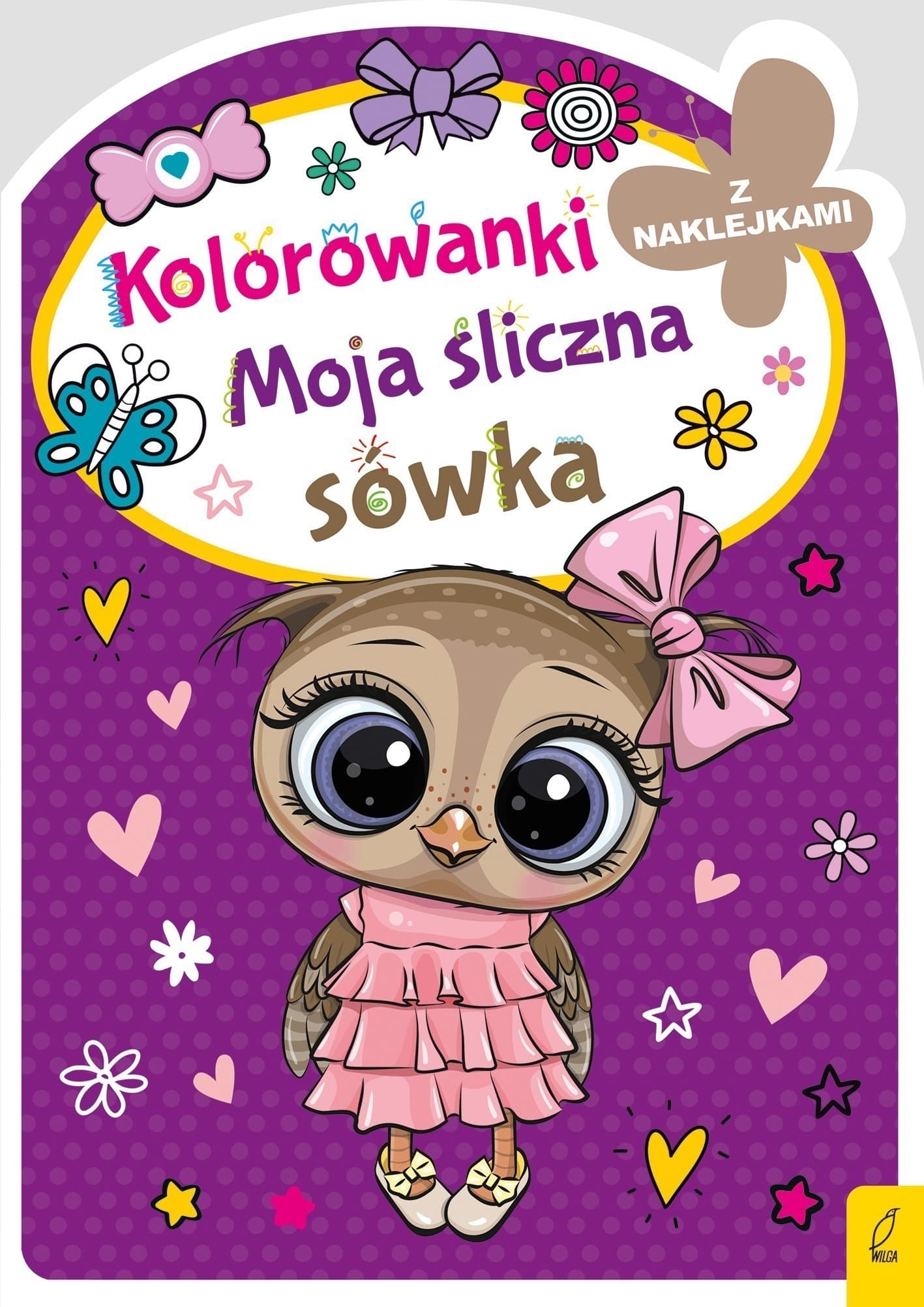 Moja śliczna sówka. Kolorowanka z wykrojnikiem