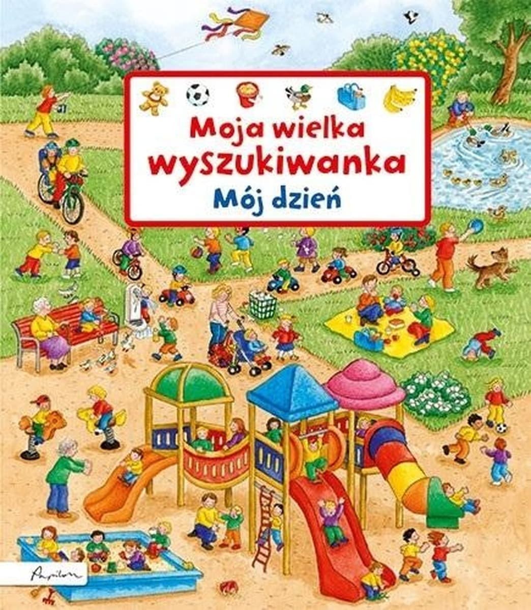 Moja wielka wyszukiwanka. Mój dzień - książka kartonowa dla dzieci