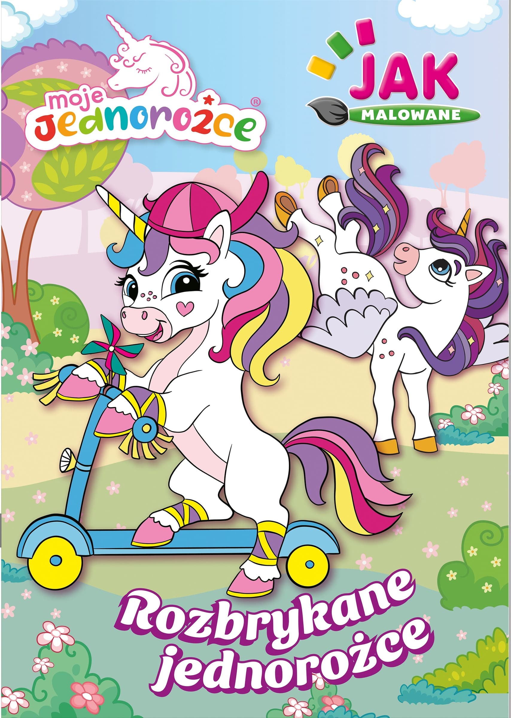 Moje Jednorożce Jak malowane. Kolorowanka praca zbiorowa 24 strony