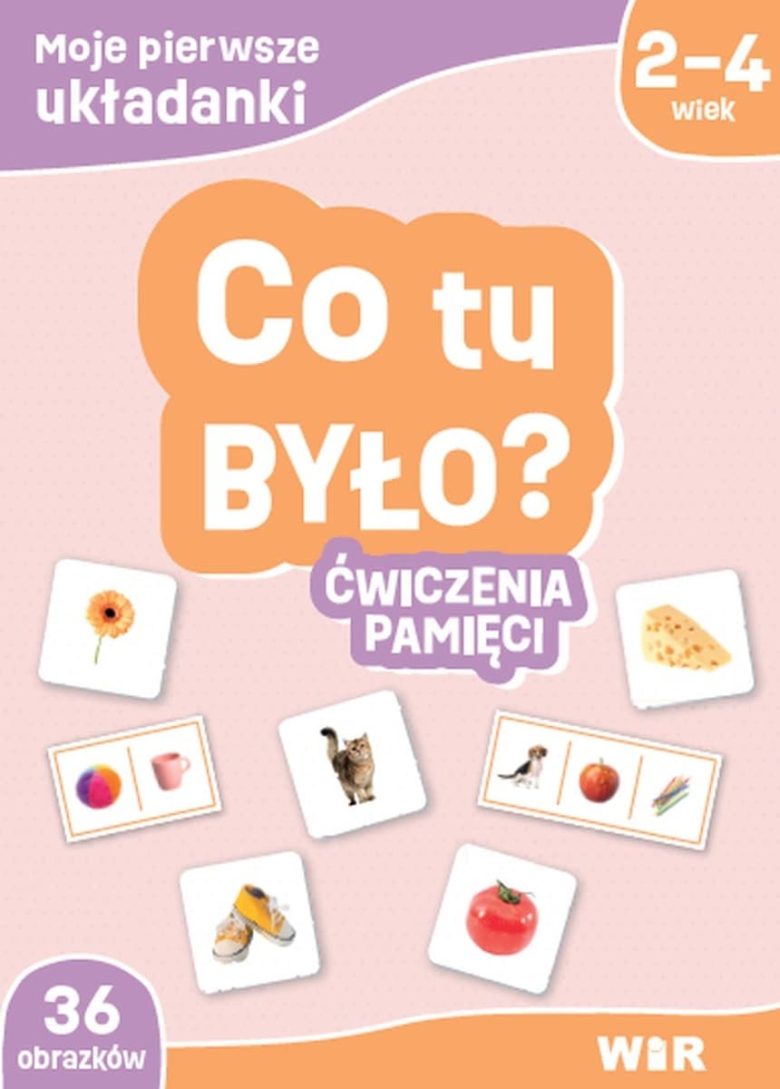 Moje pierwsze układanki Co tu było? Karty ćwiczenia pamięci