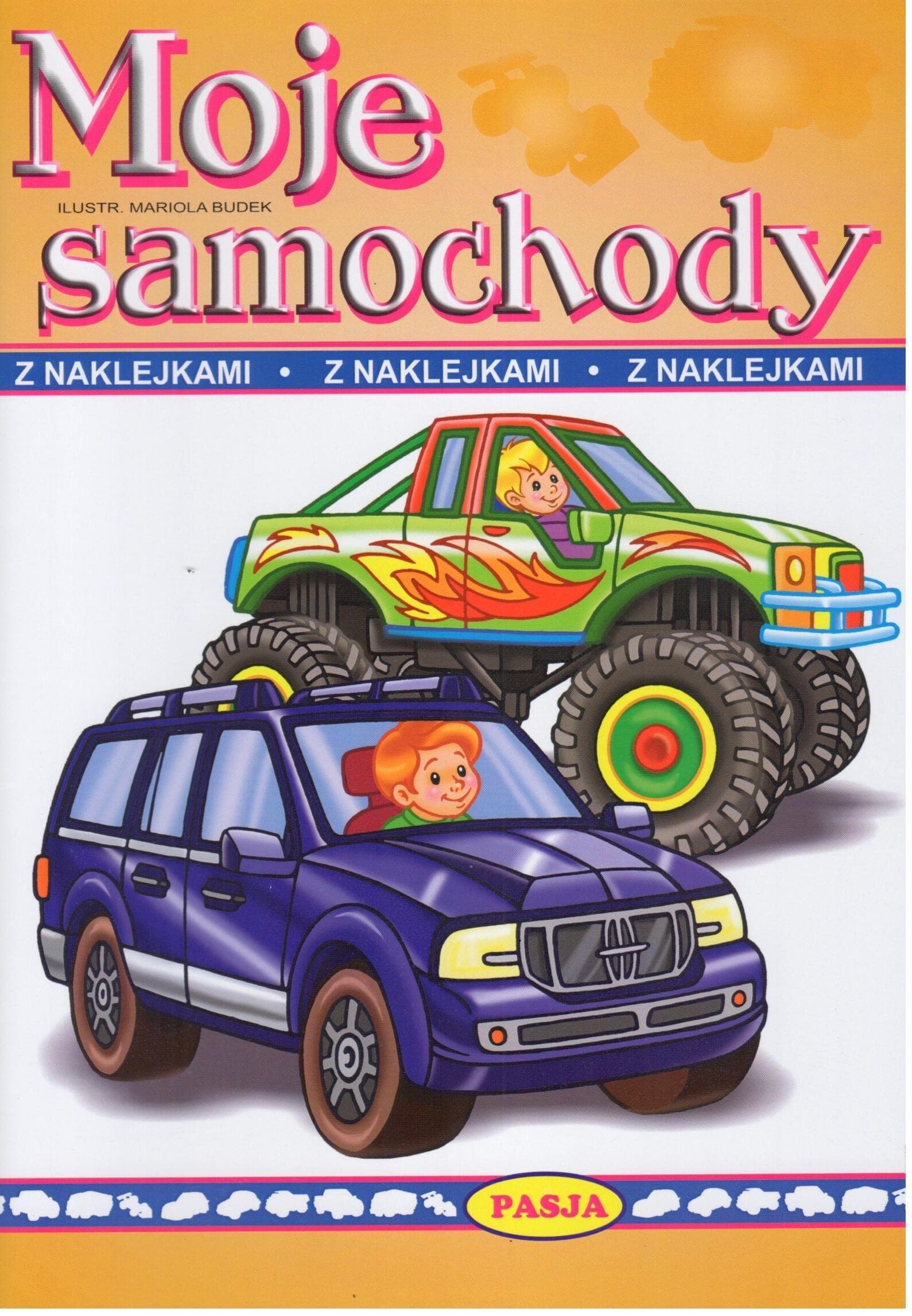 Moje samochody - malowanka dla dzieci