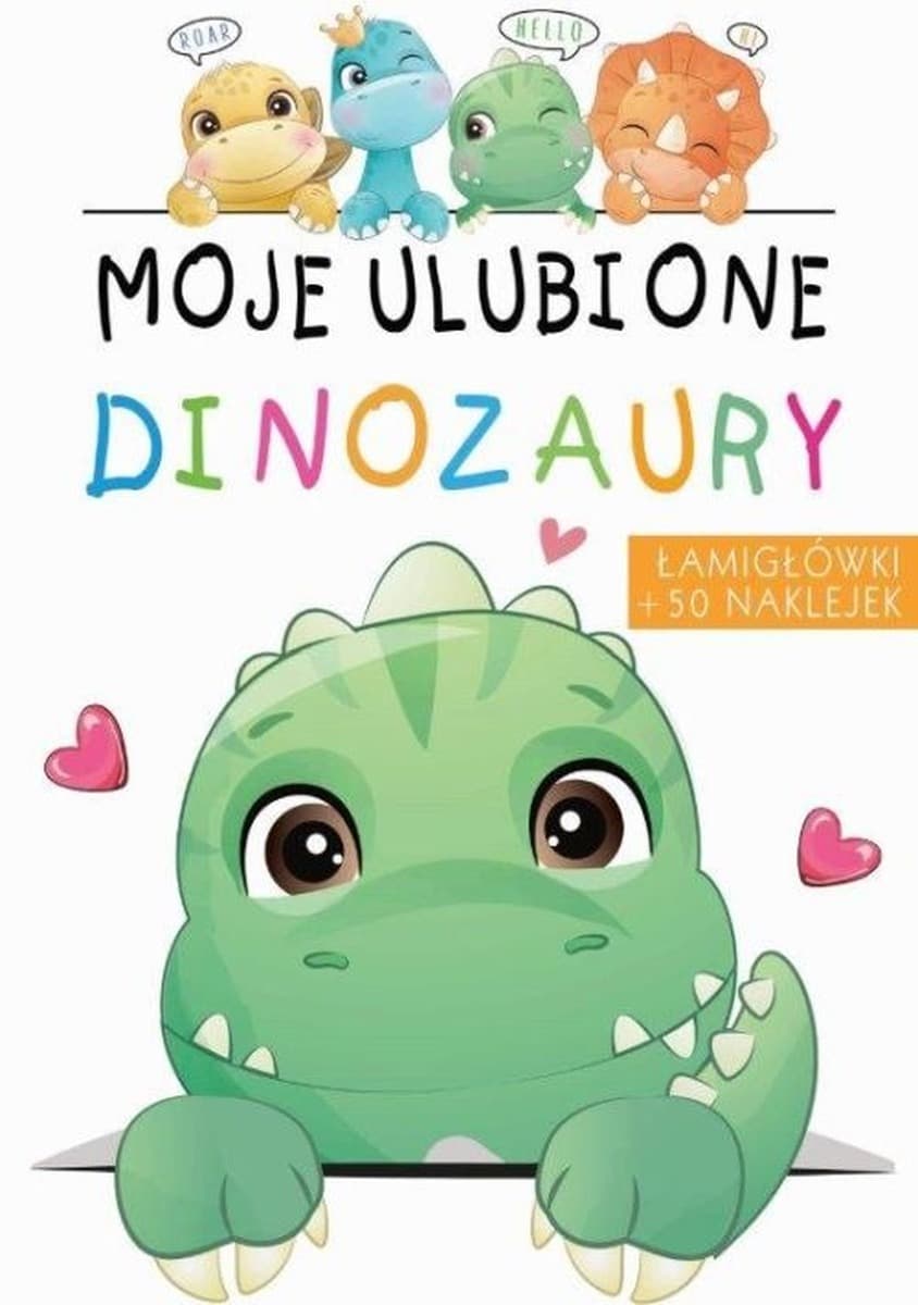 Moje Ulubione Dinozaury. Kolorowanka dla dzieci