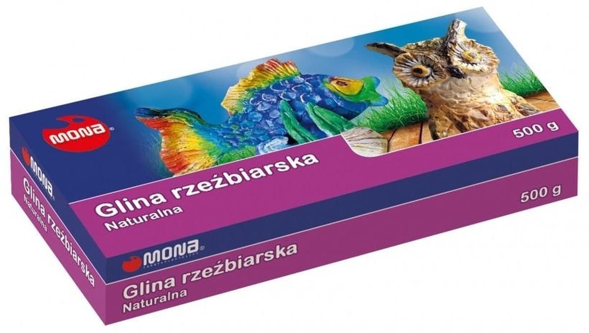 Mona Glina Rzeźbiarska Naturalna, 500g