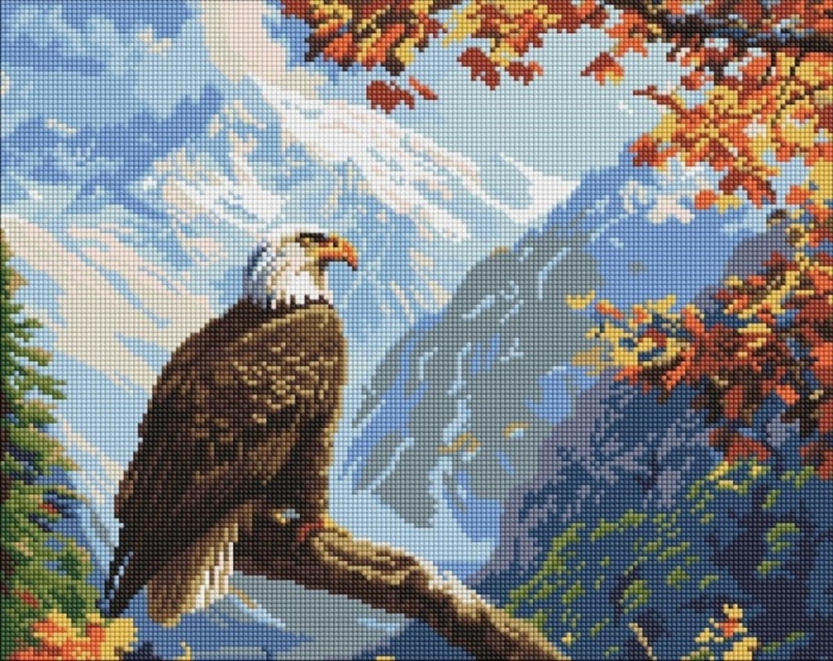 Mozaika diamentowa Strażnik Szczytu Ideyka 40x50 cm