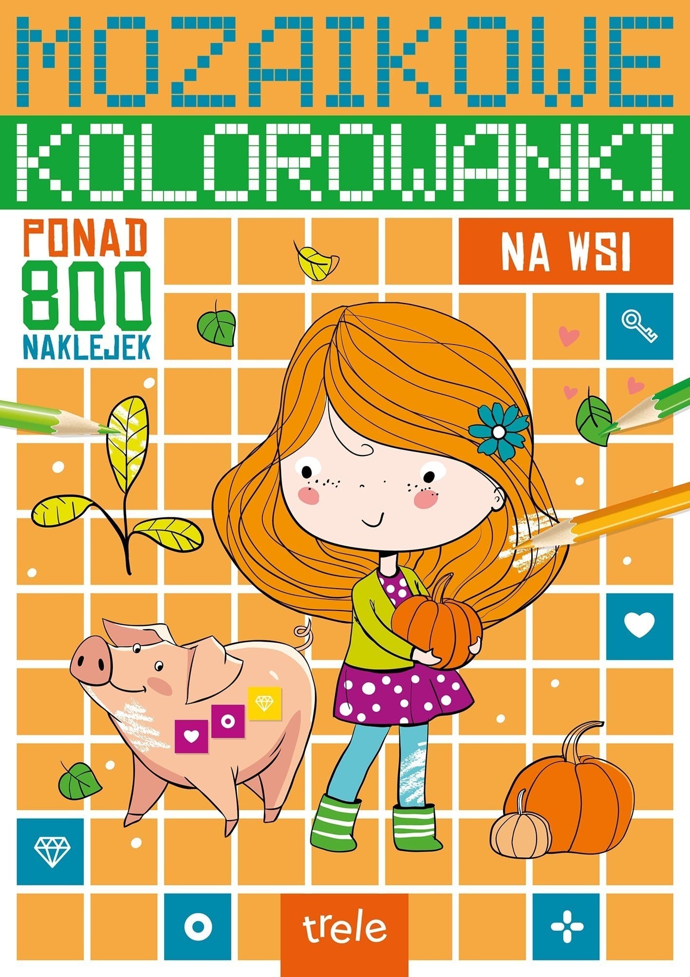Mozaikowe kolorowanki dla dzieci