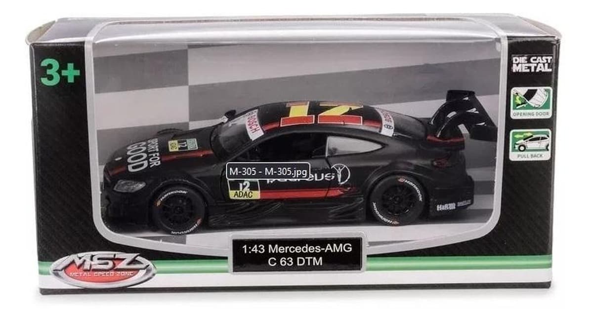 MSZ Mercedes-AMG C 63 DTM czarny w skali 1:43