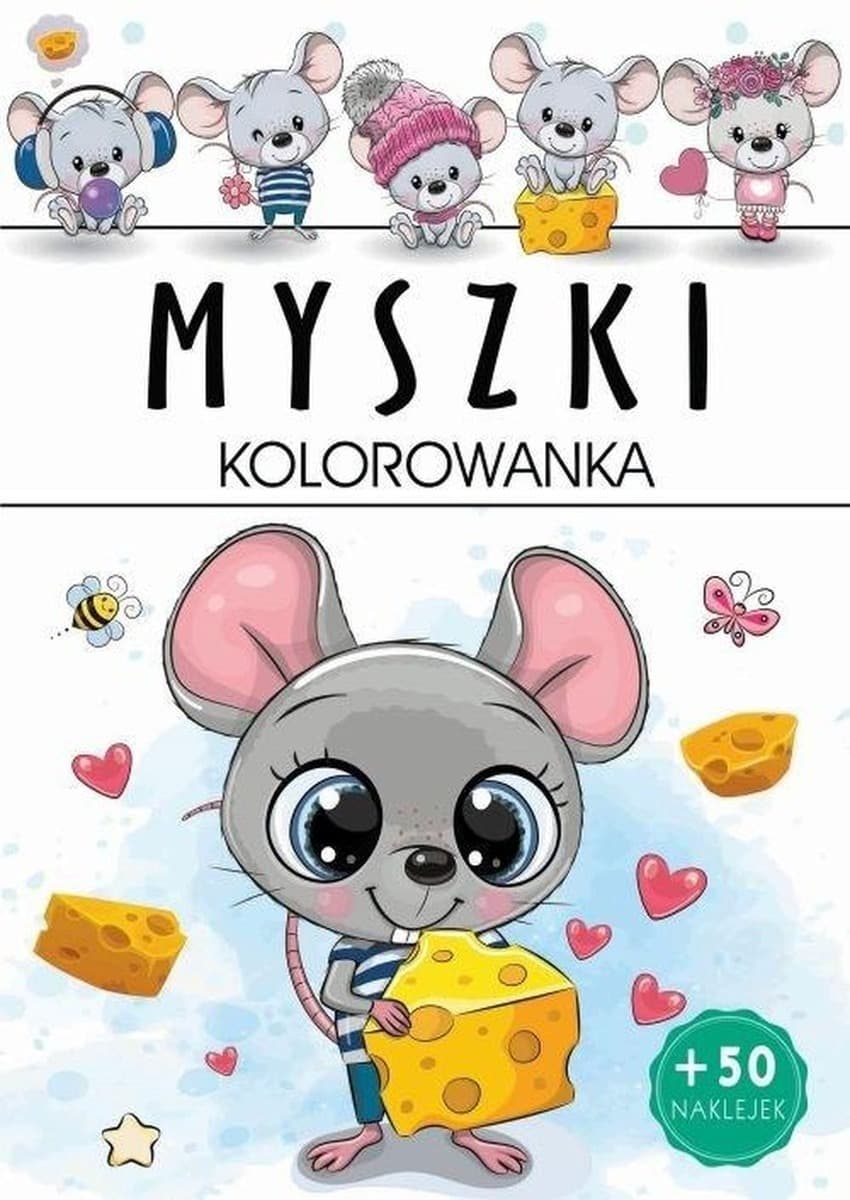 Myszki. Kolorowanka dla Dzieci