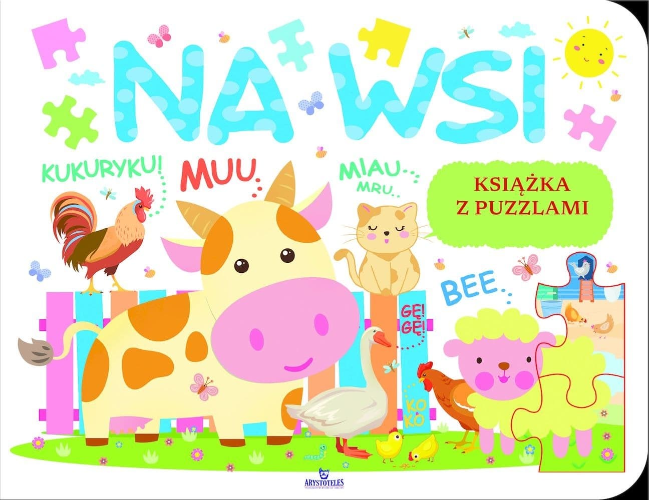 Na wsi - Książka z puzzlami