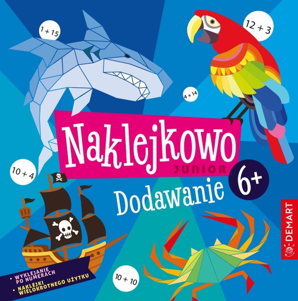 Naklejki edukacyjne dla dzieci 6+ Dodawanie