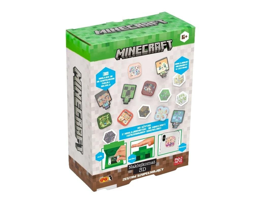 Zestaw uzupełniający do Naklejkomatu Naklejki 3D Minecraft