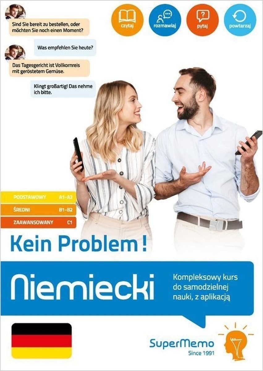Niemiecki. Kein Problem! Kompleksowy kurs do samodzielnej nauki, z aplikacją