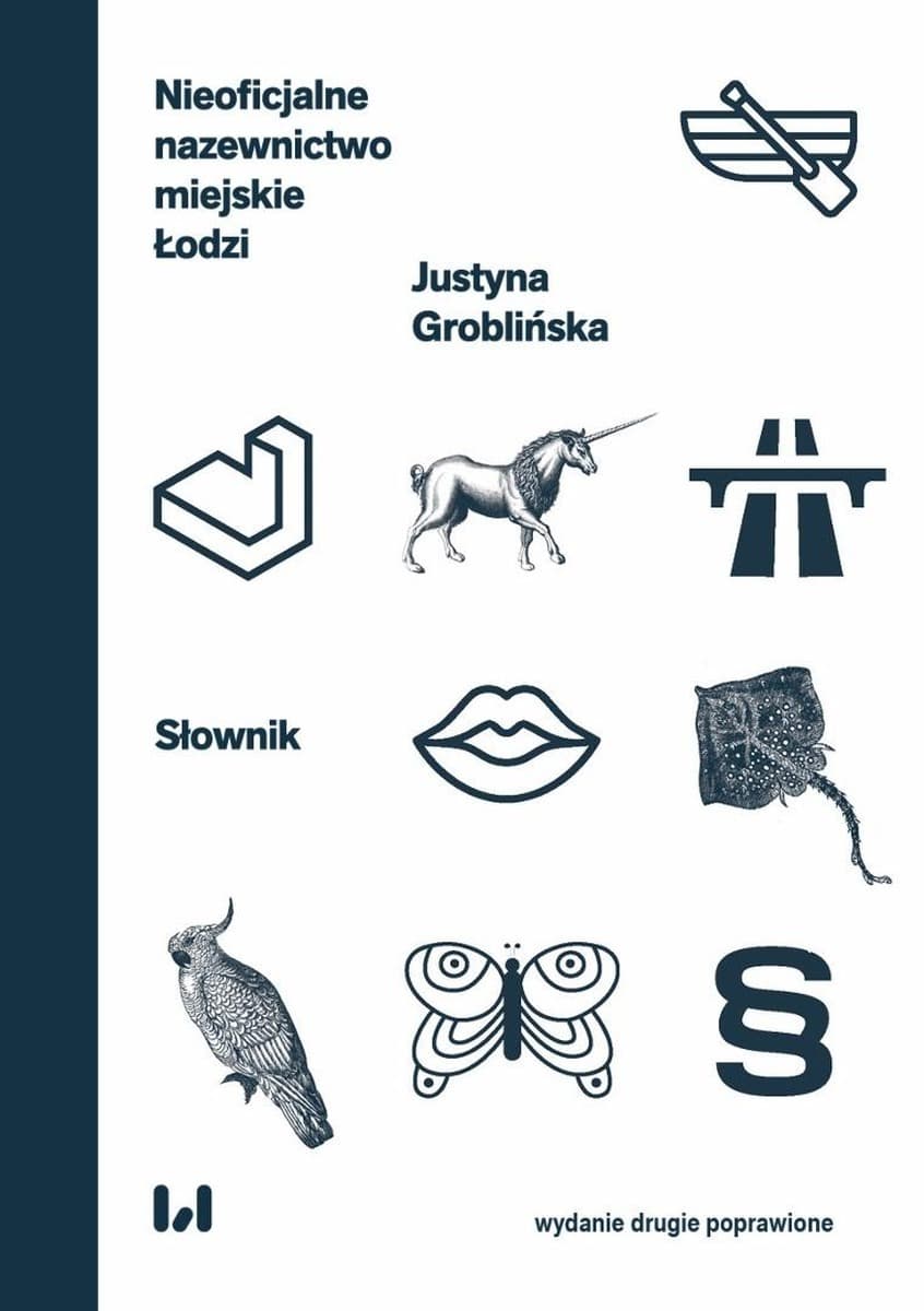 Nieoficjalne nazewnictwo miejskie Łodzi Justyna Groblińska wydanie 2 poprawione 178 stron