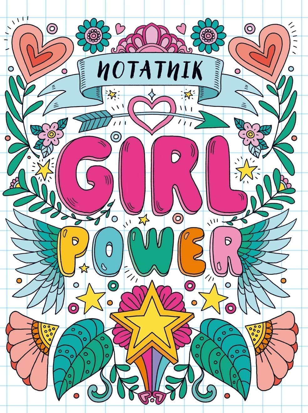 Notatnik Girl Power. Kreatywny Notatnik dla Dziewczynek
