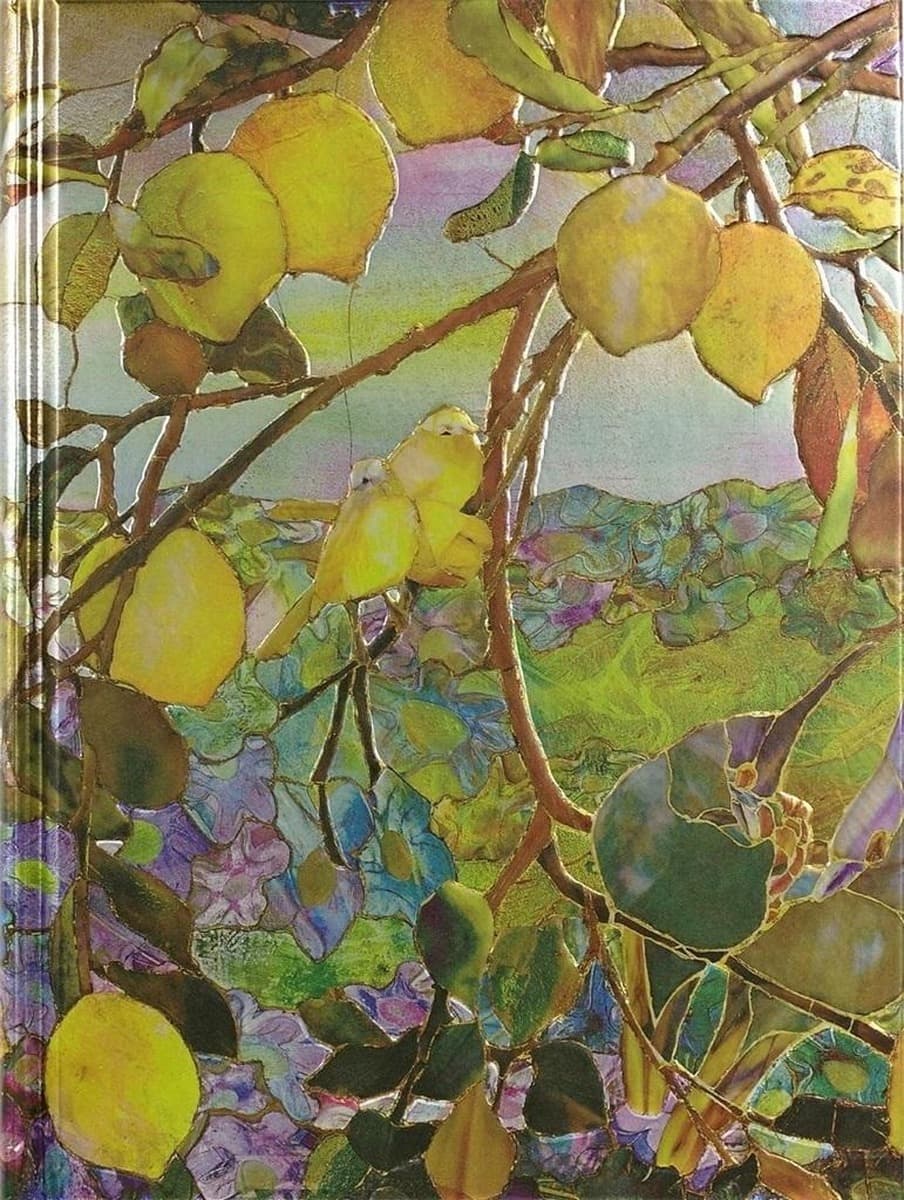 Notatnik szyty Drzewo Cytrynowe Tiffany 15,9 x 21,59 cm
