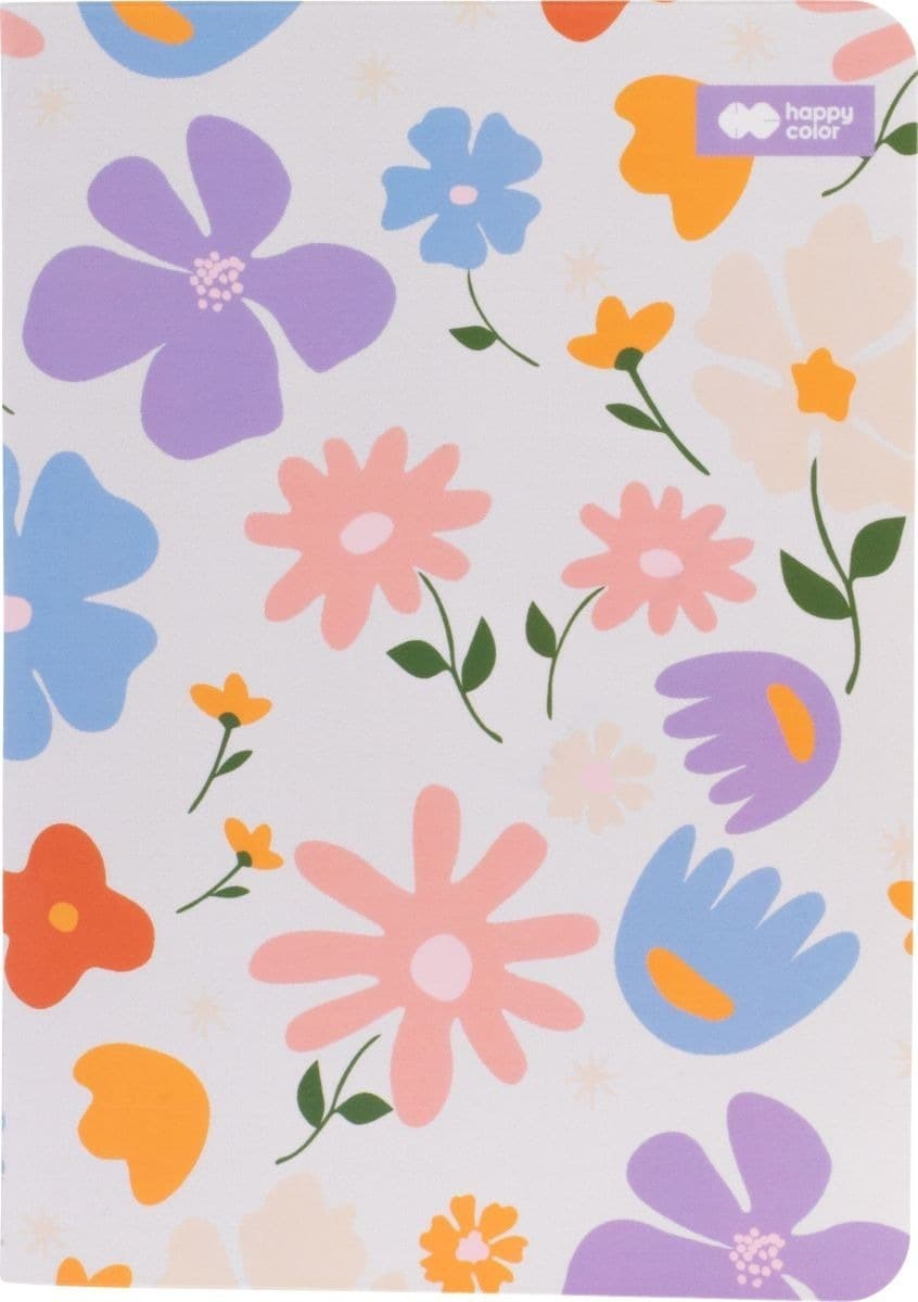 Notes A6 w kratkę Happy Color Notes - Pastel Bloom - 32 kartki