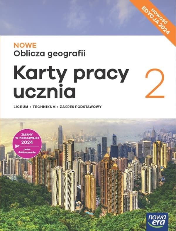 Nowa Geografia Oblicza geografii karty pracy 2 liceum i technikum zakres podstawowy EDYCJA 2025