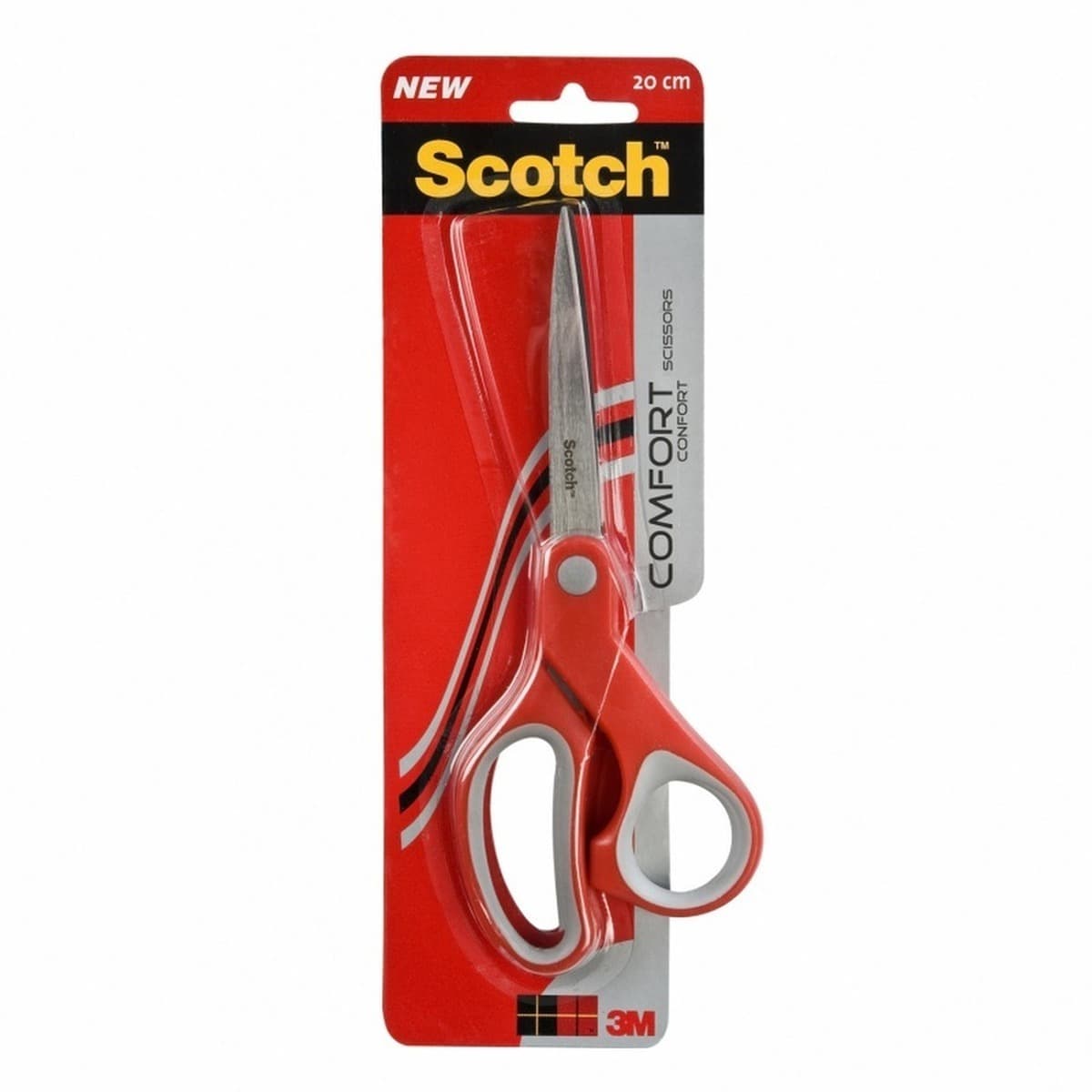 Nożyczki Scotch biurowe czerwone 20cm